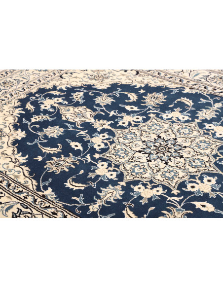 Tappeto Nain Kashmar Persia bianco grigio 168x240