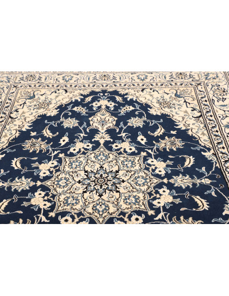Tappeto Nain Kashmar Persia bianco grigio 168x240