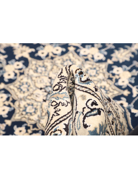 Tappeto Nain Kashmar Persia bianco grigio 168x240