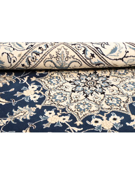 Tappeto Nain Kashmar Persia bianco grigio 168x240