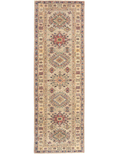 Rug Kazak Fine Pakistan 83x256 Beige Red