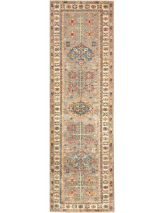 Tappeto Kazak Fine Pakistan 79x254 Grigio Torto