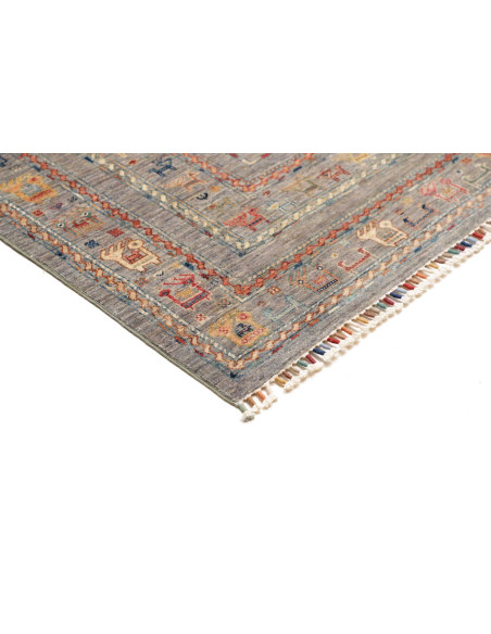 Tappeto Rubin Pakistan 244x306 Grigio Beige Ros