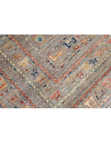 Tappeto Rubin Pakistan 244x306 Grigio Beige Ros