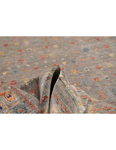 Rug Rubin Pakistan 244x306 Gray Beige Red Blue