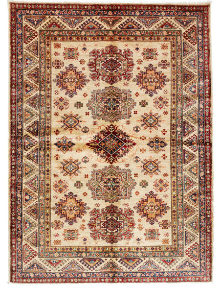 Rug Kazak Fine Pakistan 174x238 Creamy Beige Bu