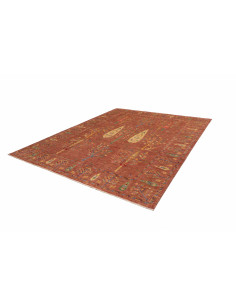 Rug Shahi Pakistan 247x295 Terracotta Green Blu 2