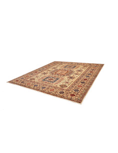 Rug Kazak Fine Pakistan 261x304 Beige Blue Red 2