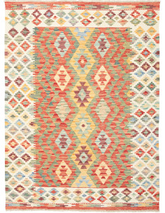 Tappeto Kilim Afghanistan marrone 132x178