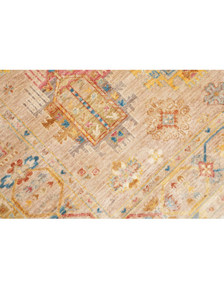 Tappeto Tribal Pakistan 150x197 Beige Rosso Blu