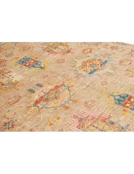 Tappeto Tribal Pakistan 150x197 Beige Rosso Blu