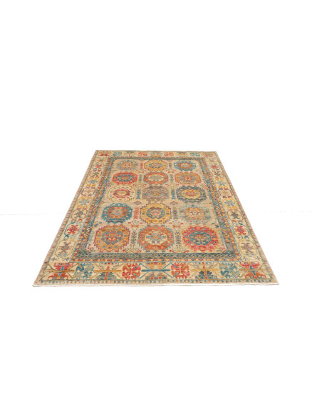 Rug Tribal Pakistan 147x198 Beige Terracotta Bl