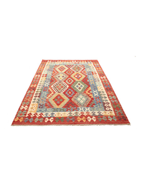 Tappeto Kilim Afghanistan marrone 154x209