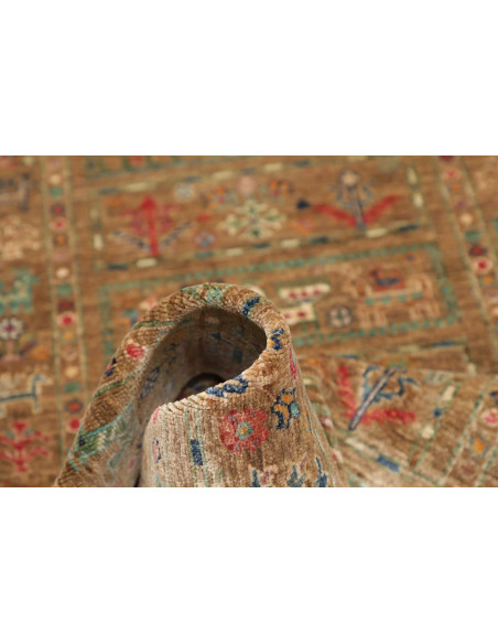 Tappeto Rubin Pakistan 72x187 Marrone Terra Ver