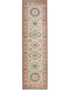 Rug Kazak Afghanistan 83x300 Beige Blue