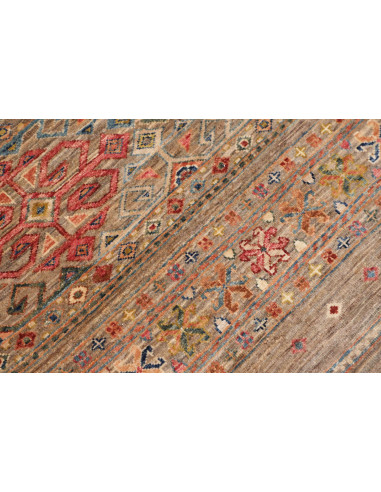 Rug Rubin Pakistan 77x297 Earth Brown Beige Red