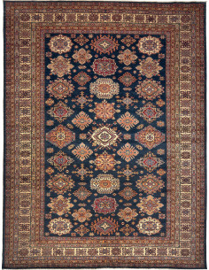 Tappeto Kazak Fine Pakistan 281x371 Blu Scuro B