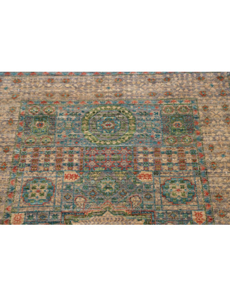 Rug Mamlouk Pakistan 79x299 Blue Beige