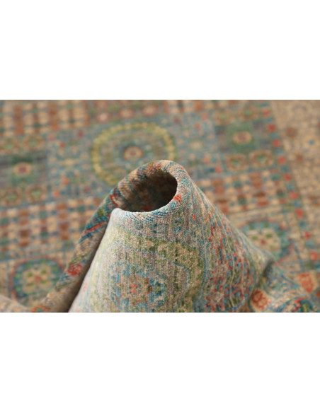 Rug Mamlouk Pakistan 79x299 Blue Beige