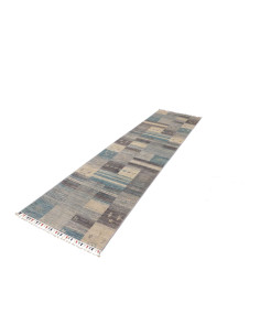 Rug Siva Pakistan 76x294 Blue Beige Gray 2