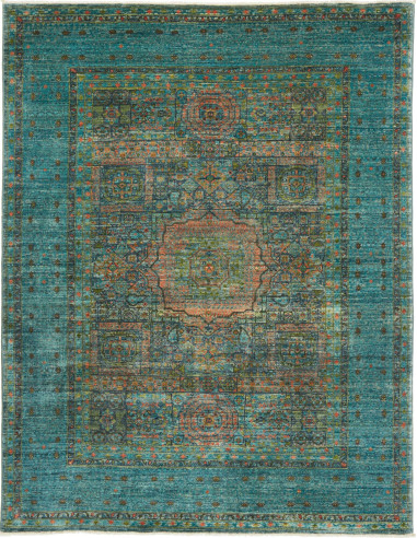 Rug Mamlouk Pakistan 156x200 Turquoise Aqua