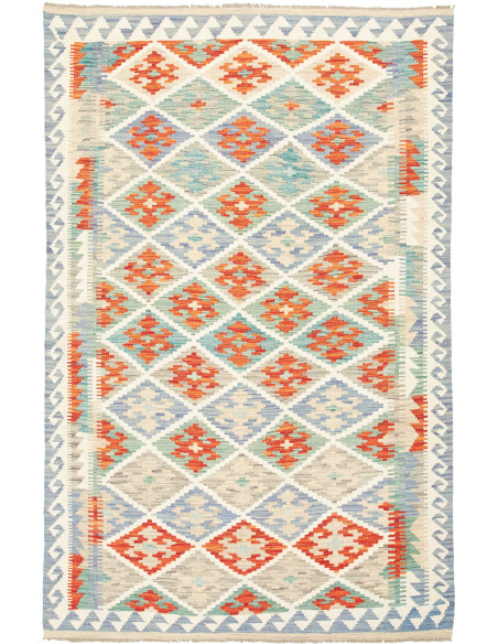 Rug Kilim Afghanistan white 125x192