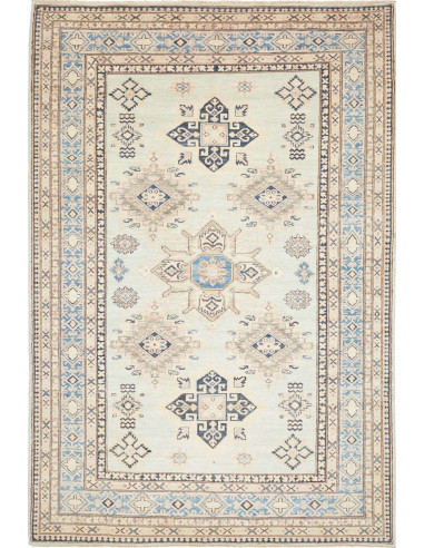 Tappeto Kazak Fine Pakistan 165x247 Acquamarina