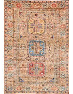 Tappeto Kazak Fine Pakistan 170x243 Beige Ocra