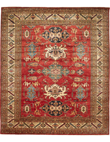 Rug Kazak Fine Pakistan 255x300 Terracotta Red