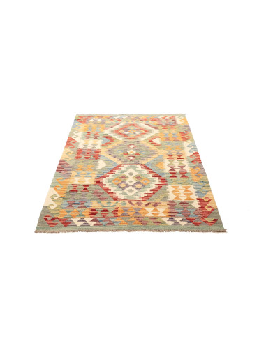 Rug Kilim Afghanistan maroon brown 103x154