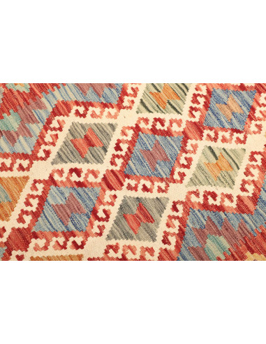 Rug Kilim Afghanistan maroon brown 107x155