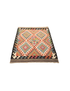 Tappeto Kilim Afghanistan marrone bianco 100x156 2