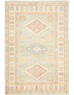 Tappeto Kazak Afghanistan 102x149 Verde Salvia