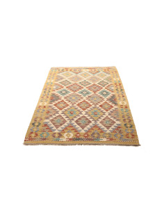 Rug Kilim Afghanistan maroon brown 105x152 2
