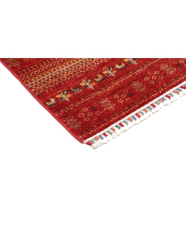 Rug Siva Pakistan 77x124 Brick Red Beige Dark B