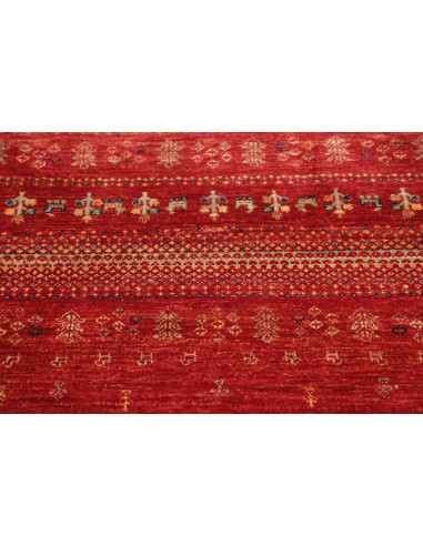 Rug Siva Pakistan 77x124 Brick Red Beige Dark B