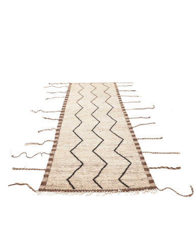 Rug Berber Pakistan 108x303 Cream Lig