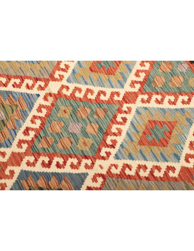 Rug Kilim Afghanistan maroon grey 103x158