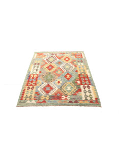Rug Kilim Afghanistan maroon brown 103x153 2