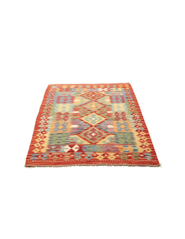 Rug Kilim Afghanistan maroon 105x151