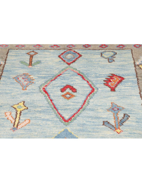 Tappeto Berbero Pakistan 126x376 Azzur