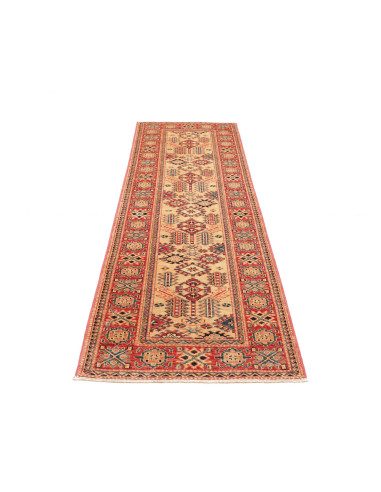 Rug Kazak Fine Pakistan 76x244 Beige Red Navy B