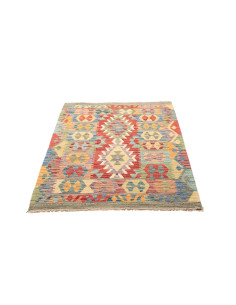 Tappeto Kilim Afghanistan marrone grigio 102x146 2