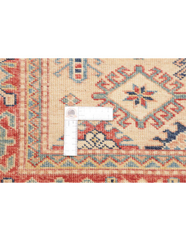 Rug Kazak Fine Pakistan 76x244 Beige Red Navy B