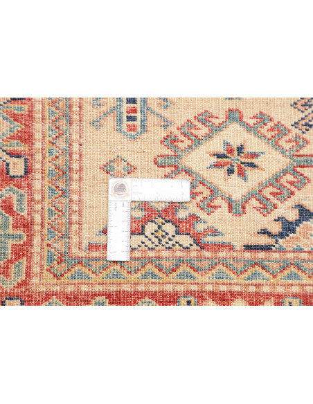Rug Kazak Fine Pakistan 76x244 Beige Red Navy B