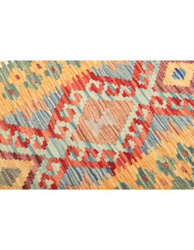 Rug Kilim Afghanistan maroon brown 98x162