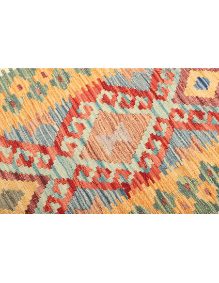Rug Kilim Afghanistan maroon brown 98x162