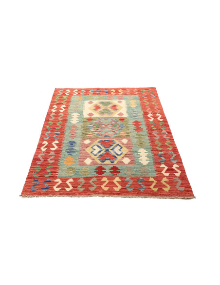 Rug Kilim Afghanistan maroon 99x148