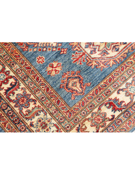 Rug Kazak Fine Pakistan 118x171 Blue Red Cream