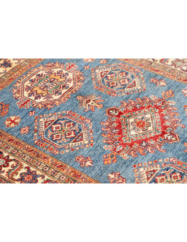Rug Kazak Fine Pakistan 118x171 Blue Red Cream